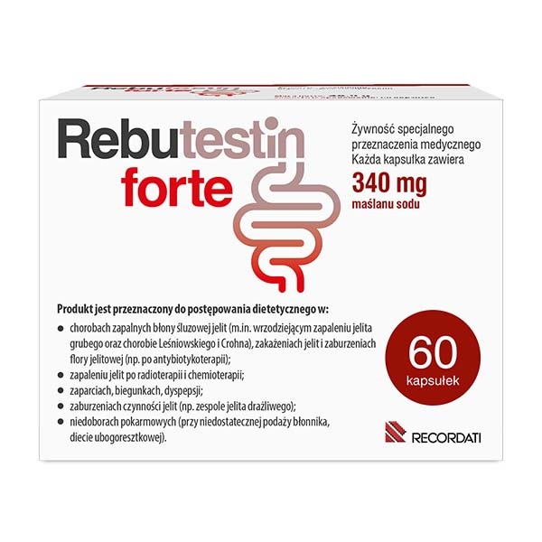 Recordati Rebutestin forte 340 mg x 60 kaps