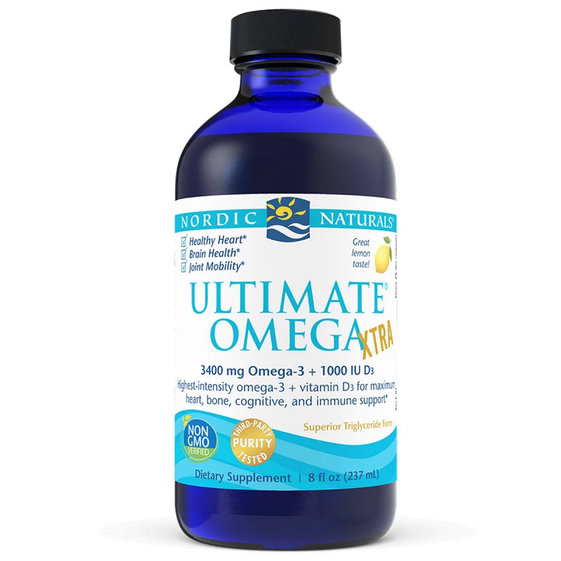Ultimate NORDIC NATURALS Omega Xtra 3400mg 237ml Cytryna
