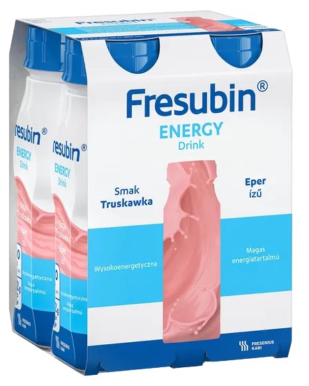 Fresubin Energy Drink truskawka (nowe opakowanie), 4x200ml