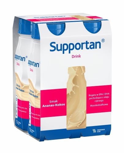 Supportan drink o smaku ananas-kokos 4 x 200 ml
