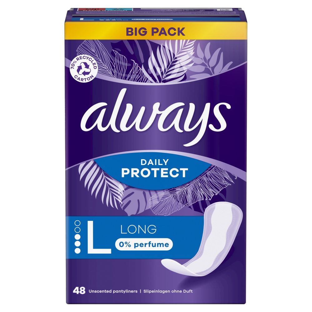 Always Dailies Wkładki higieniczne długie 48 szt.