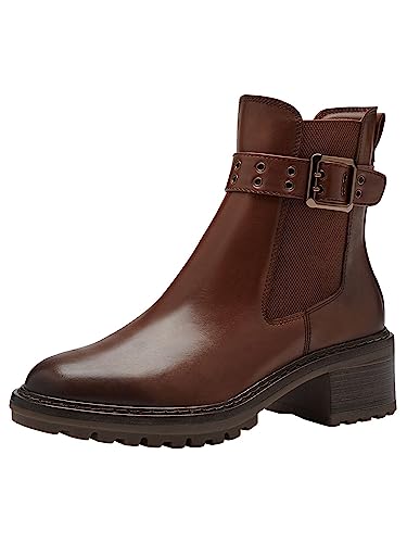 Tamaris Damskie botki 1-1-25006-41, koniak, 41 EU