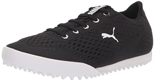 PUMA Monolite fusion kapcie damskie buty golfowe, Czarny/biały, 38.5 EU