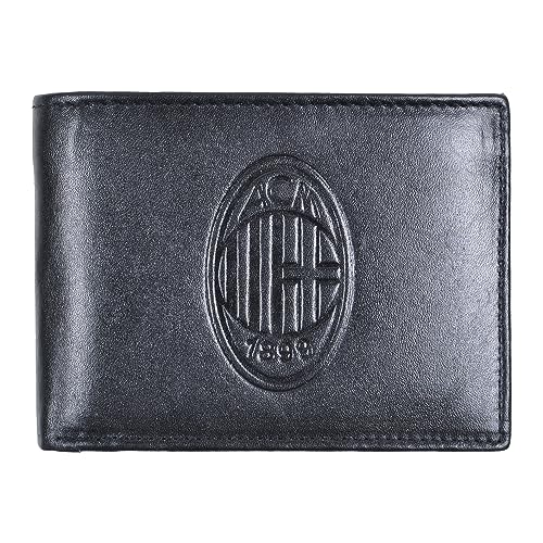 AC Milan 143188 Milan, Akcesoria Podróżne-Portfele Unisex-Dorosły, Czarny, Unikalny, Czarny, Taglia Unica