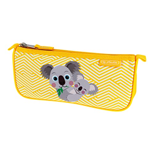 Herlitz® Piórnik szkolny Sport Cute Animals jednokomorowy | Zamek błyskawiczny | Saszetka Etui Organizer Kosmetyczka Tuba na Długopisy Pióra Kredki Akcesoria | Dzieci Młodzież Wytrzymały | Koala