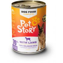 Petstory Pełnoporcjowa mokra karma z jagnięciną w sosie dla dorosłych psów różnych ras 400 g