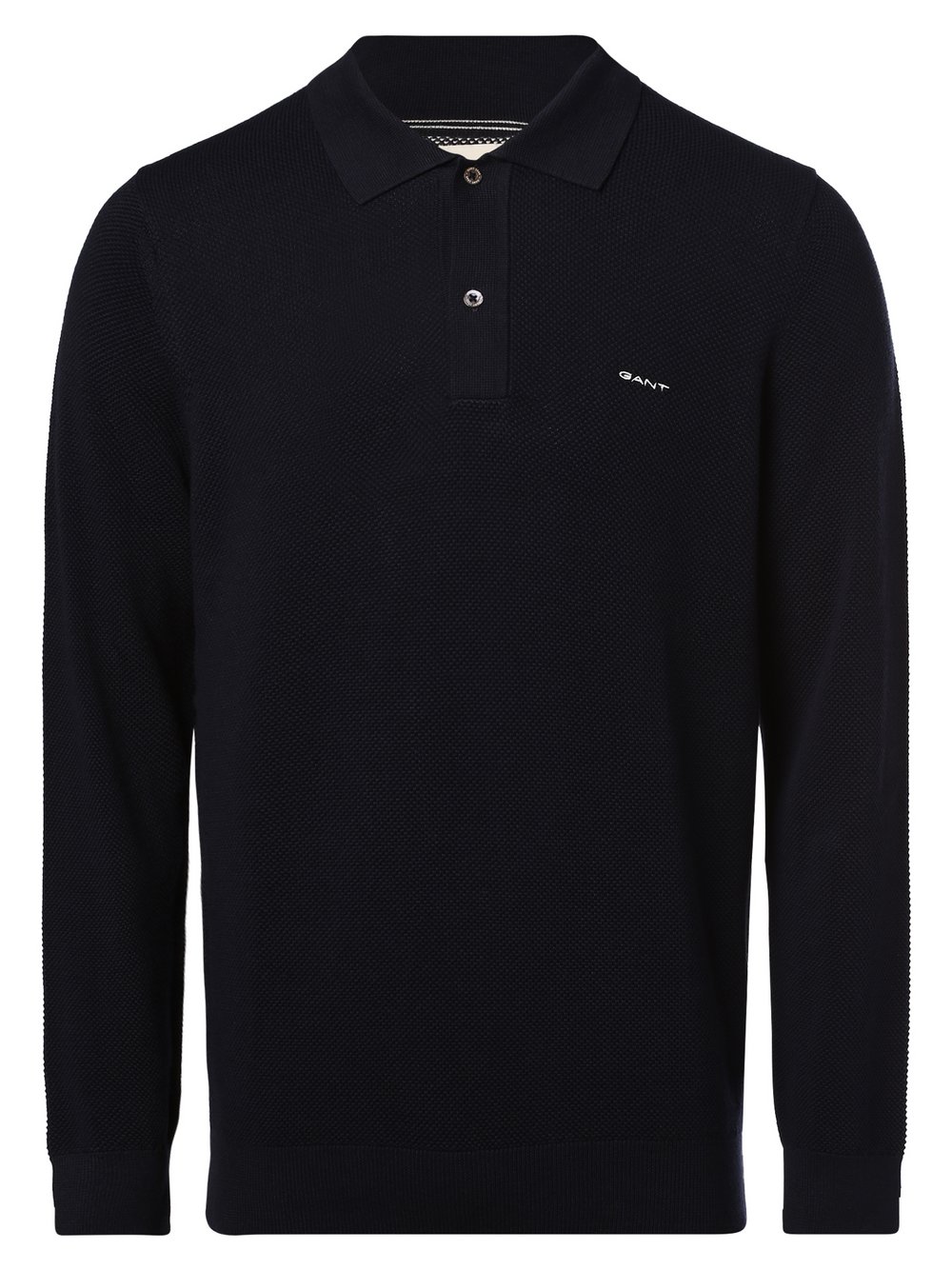 Gant - Męski sweter z dzianiny, niebieski