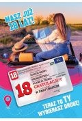karnet urodziny 18