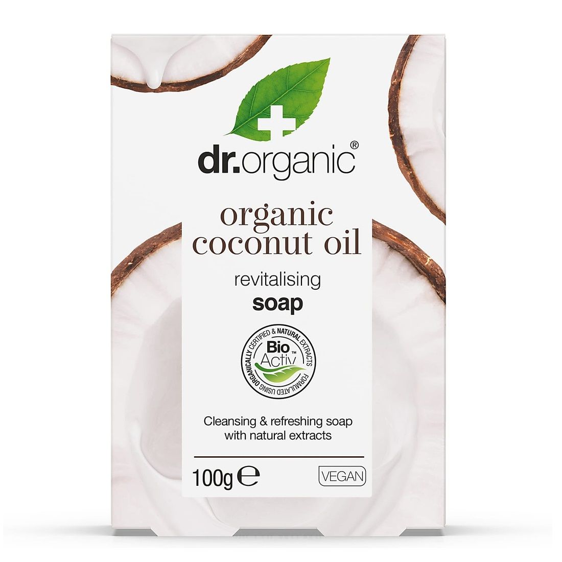 Zdjęcia - Mydło Dr.Organic Virgin Coconut Oil Soap  oczyszczająco-odświeżające do skó