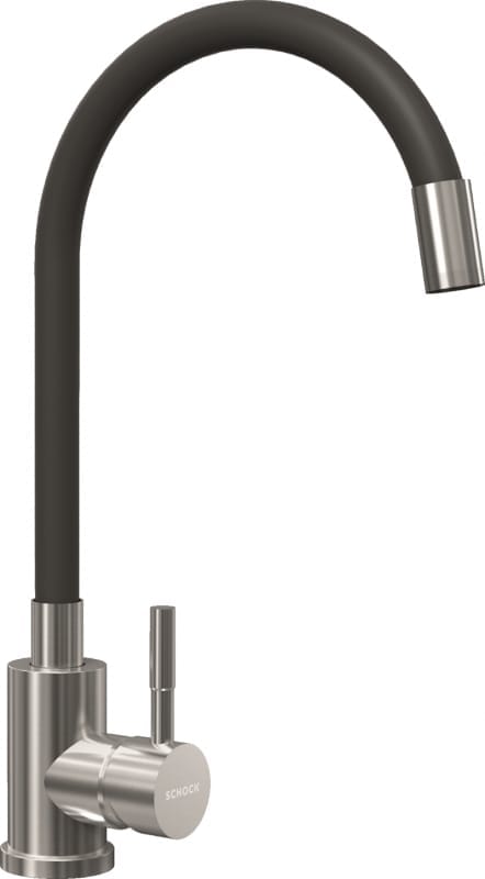 Bateria SCHOCK FLORA 509000 czarny + stal szczotkowana INOX