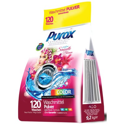 Clovin Purox Proszek Do Prania Perfumowany Color 9,2 Kg Parfum Sensuelle Blumen CLO000414