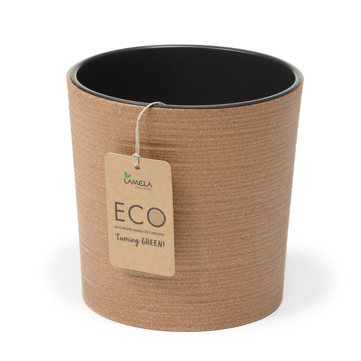 LAMELA Donica Malwa ECO 19 cm naturalne drewno