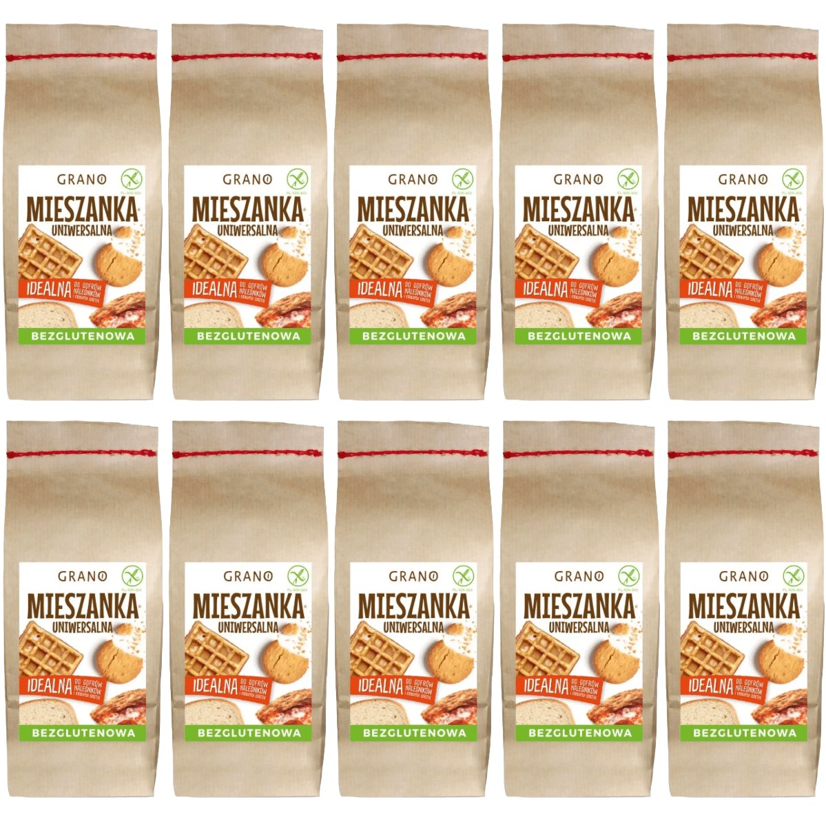 10 x Bezglutenowa mieszanka uniwersalna 1kg Grano