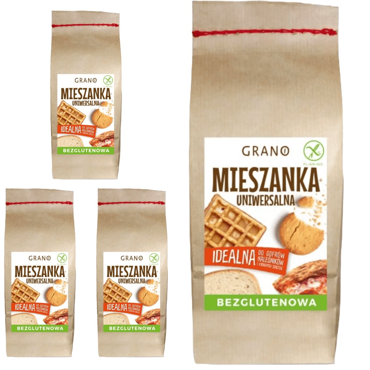 4 x Bezglutenowa mieszanka uniwersalna 1kg Grano