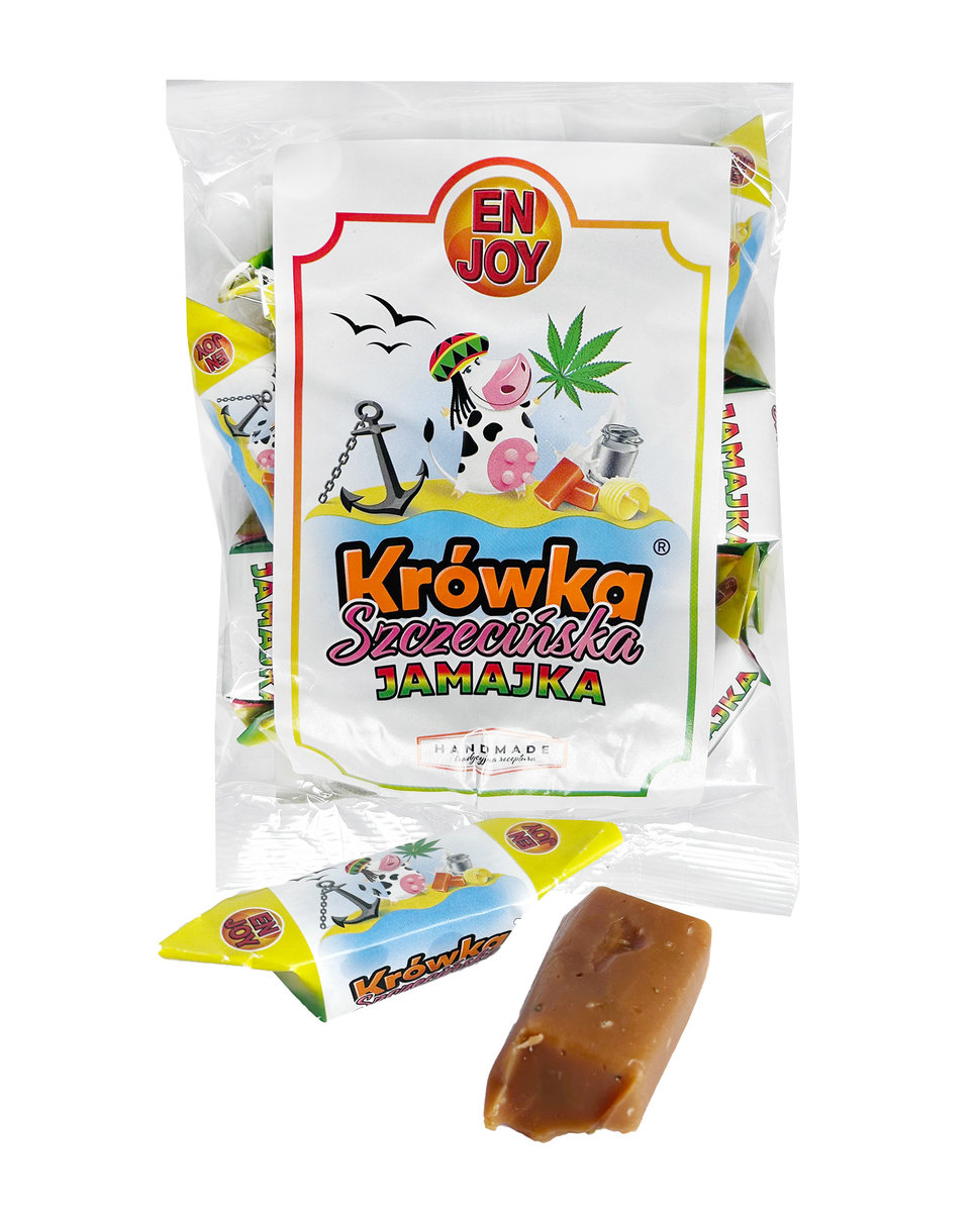 Krówka Szczecińska JAMAJKA 250g z Nasionami Konopi
