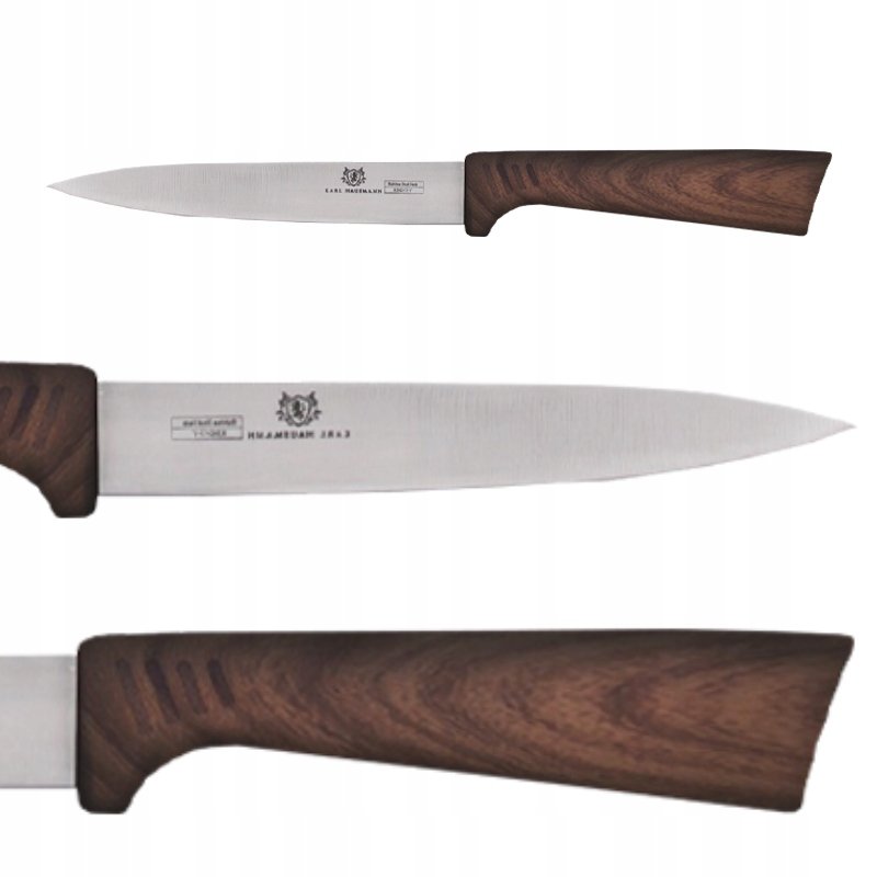 Noż kuchenny drewnopodobny stal nierdzewna 12,5cm