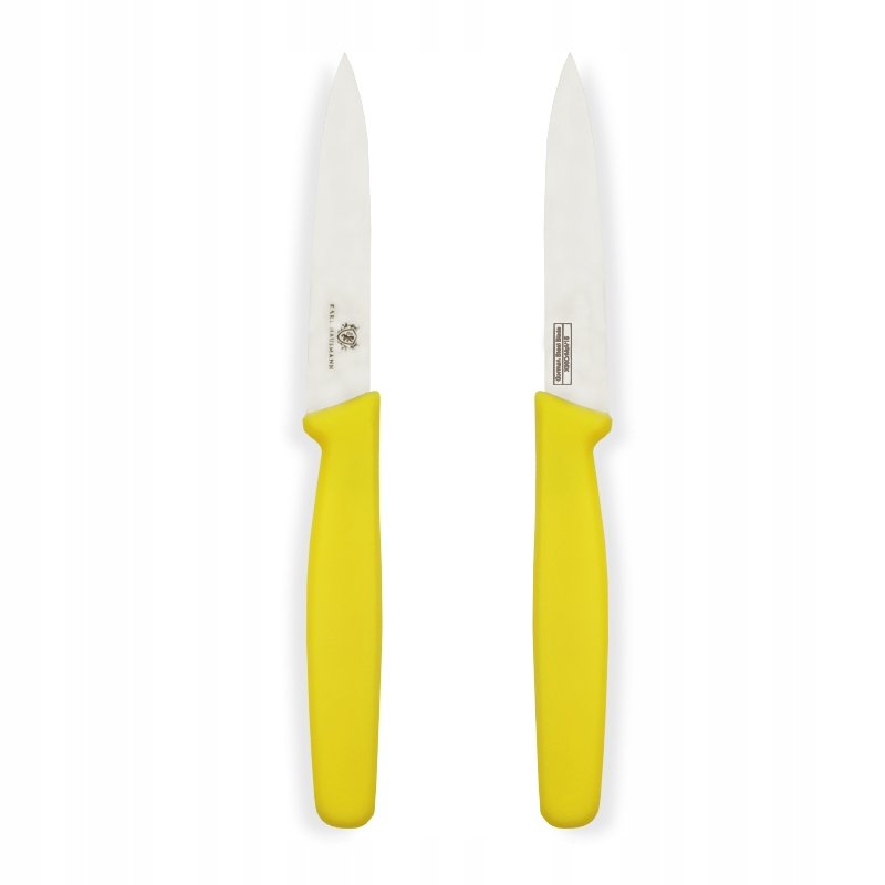 Nóż kuchenny prosty ostry nożyk żółty 10 cm