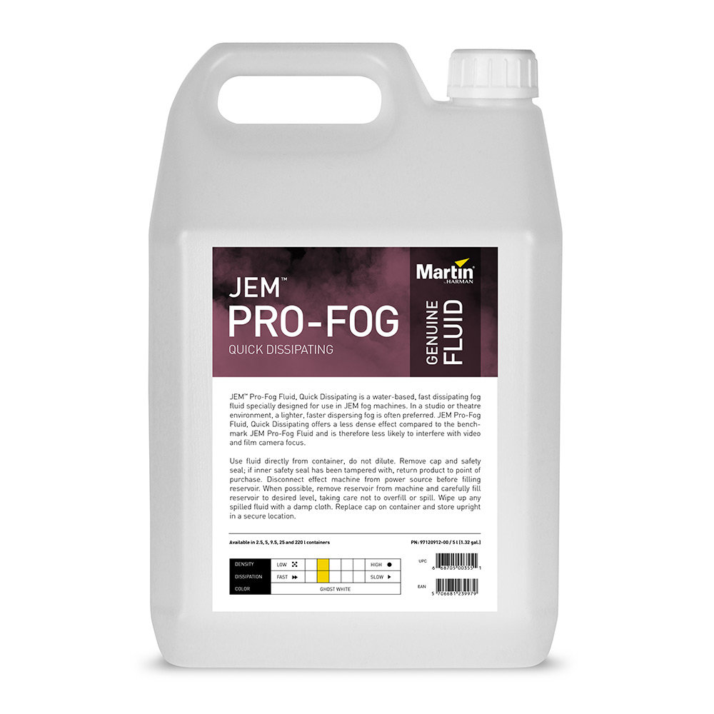 Płyn do dymu Martin Jem Pro-Fog Quick Dissipating 5L