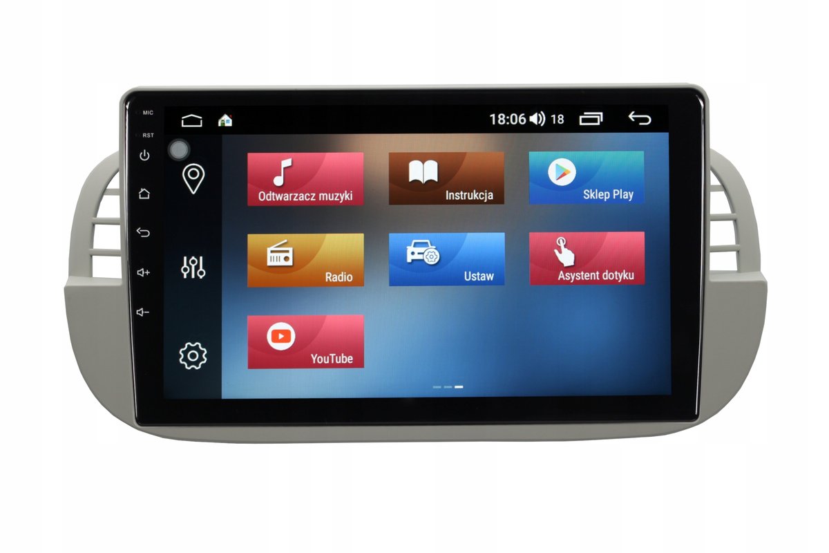 Radio Nawigacja Gps Fiat 500 2007-2015 Android