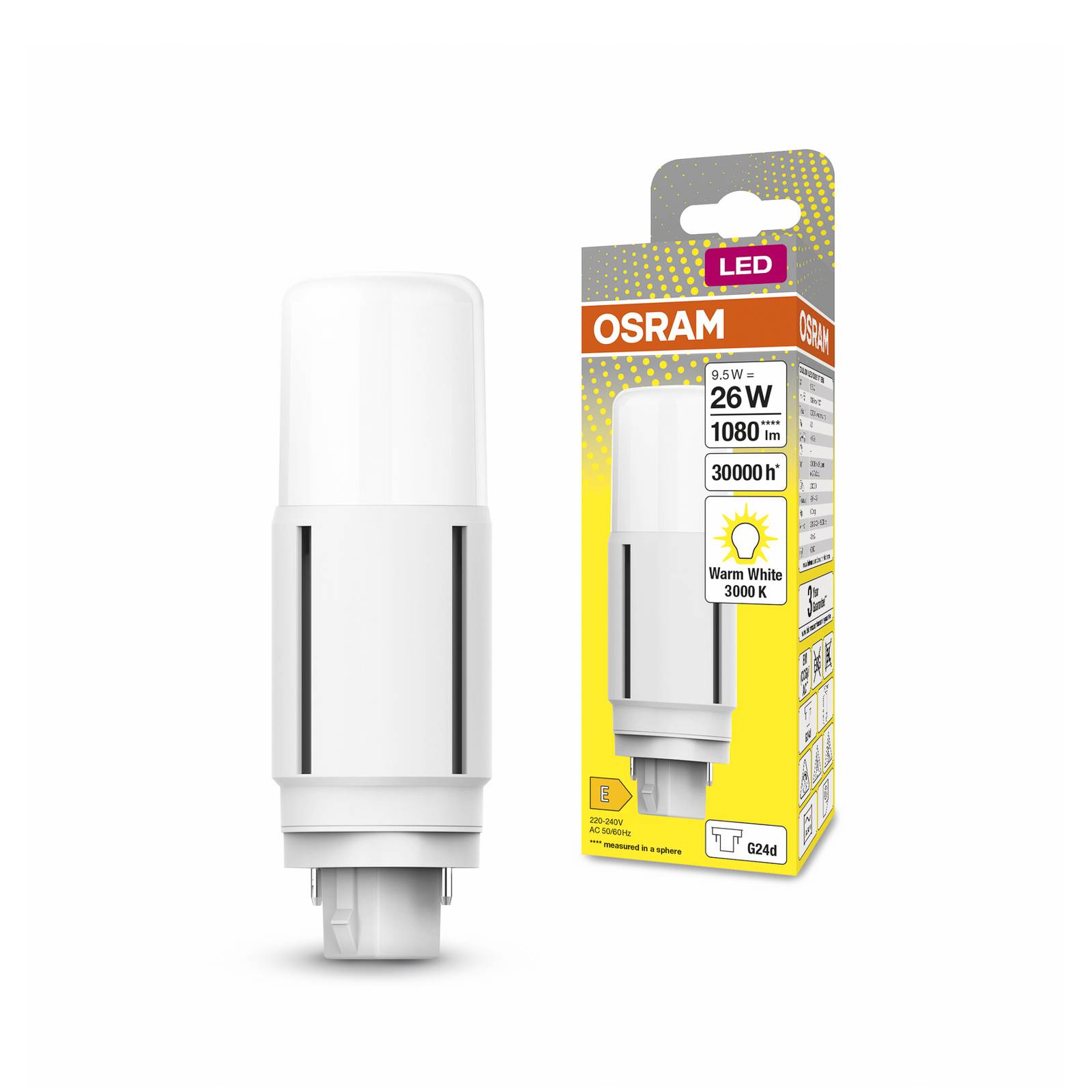 OSRAM Dulux żarówka LED G24d D26 VT EM/AC 9,5W 830