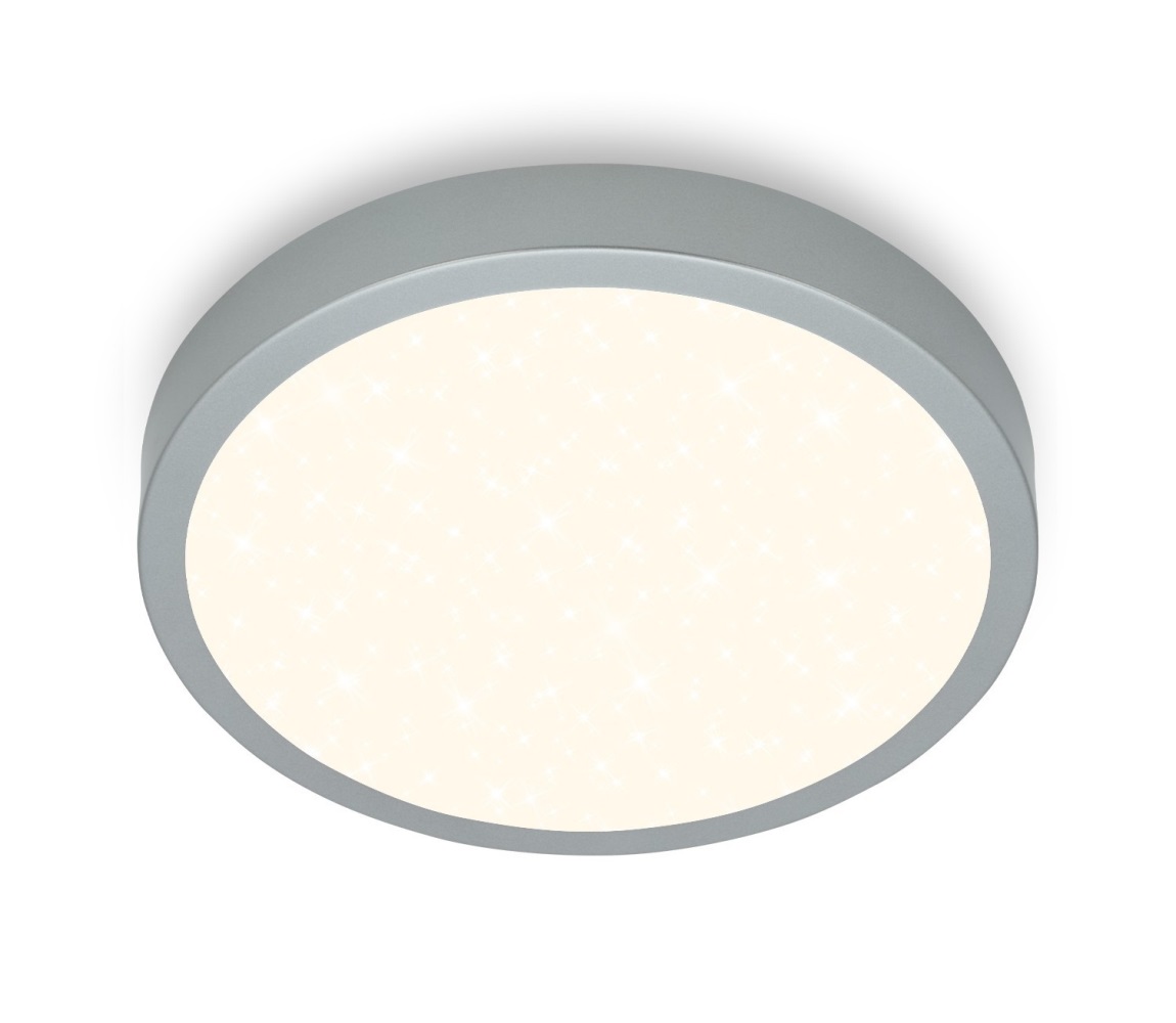 Briloner 3704-014-LED Plafon ściemnialny RUNA LED/22W/230V srebrny+pilot