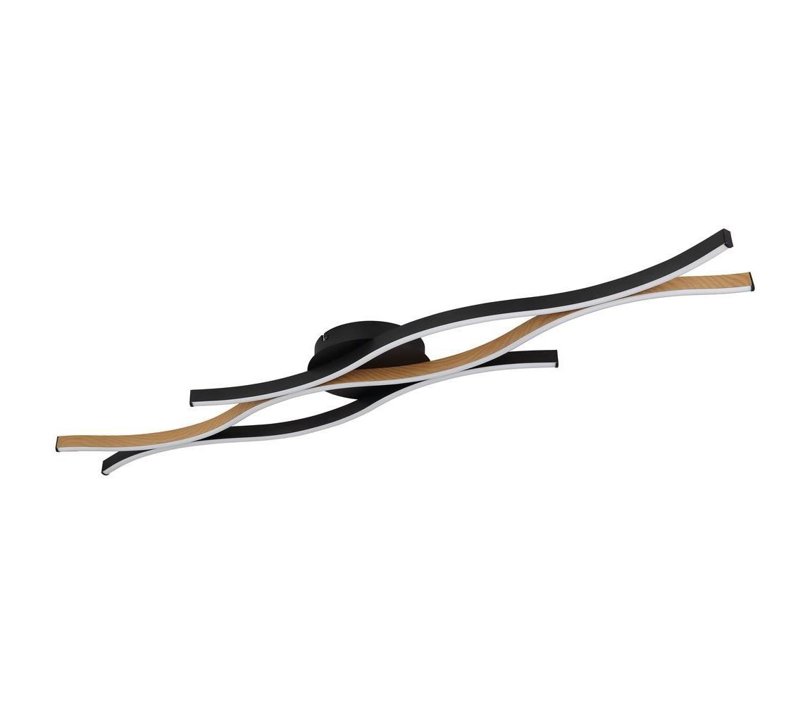 Globo 67206DW - LED Plafon GERONIMO LED/35W/230V czarny/brązowy