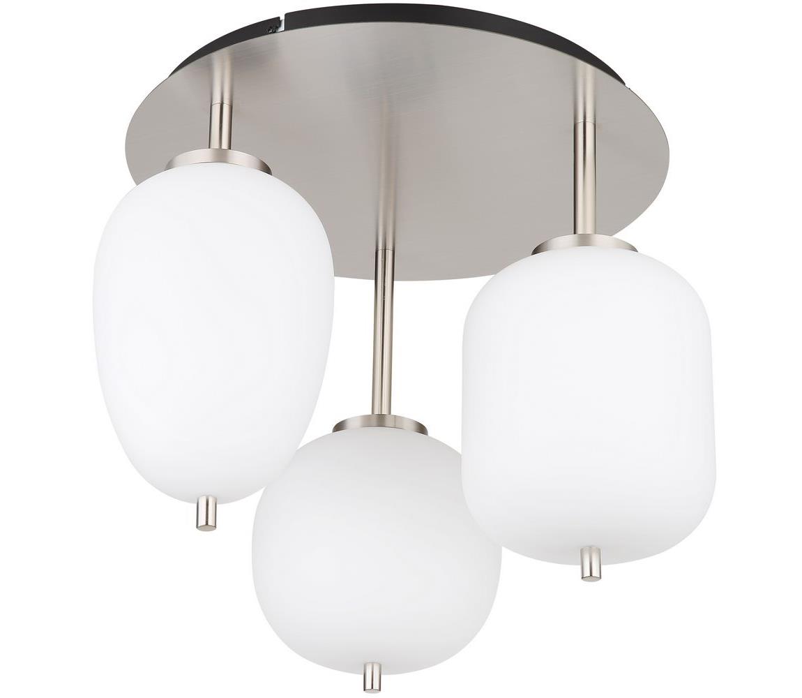 Globo 15345-3DNO - Żyrandol natynkowy BLACKY 3xE14/40W/230V chrom