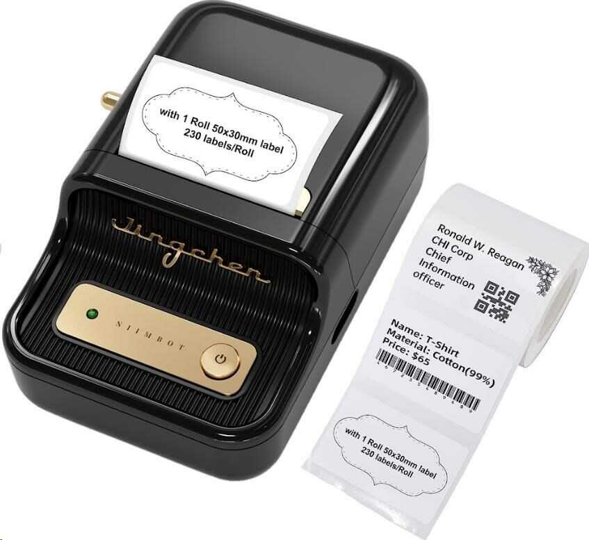 Niimbot B21 Smart 1AC1305200A drukarka etykiet + etykiety papierowe