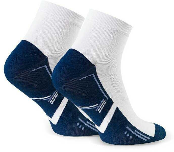 Krótkie skarpety sportowe art. 054 D318 białe