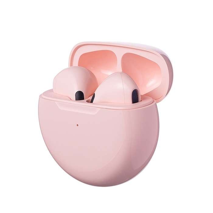 Słuchawki bezprzewodowe PRO 6 Bluetooth 5.0 TWS + kabel pudrowe