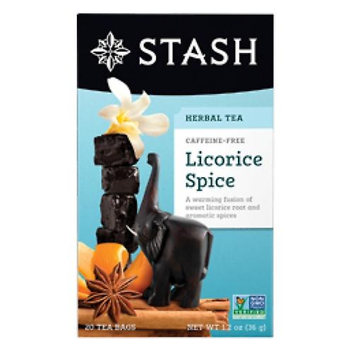 Stash Tea Lukrecja Przyprawa Herbata Bez kofeiny, 20 torebek (opakowanie 1)