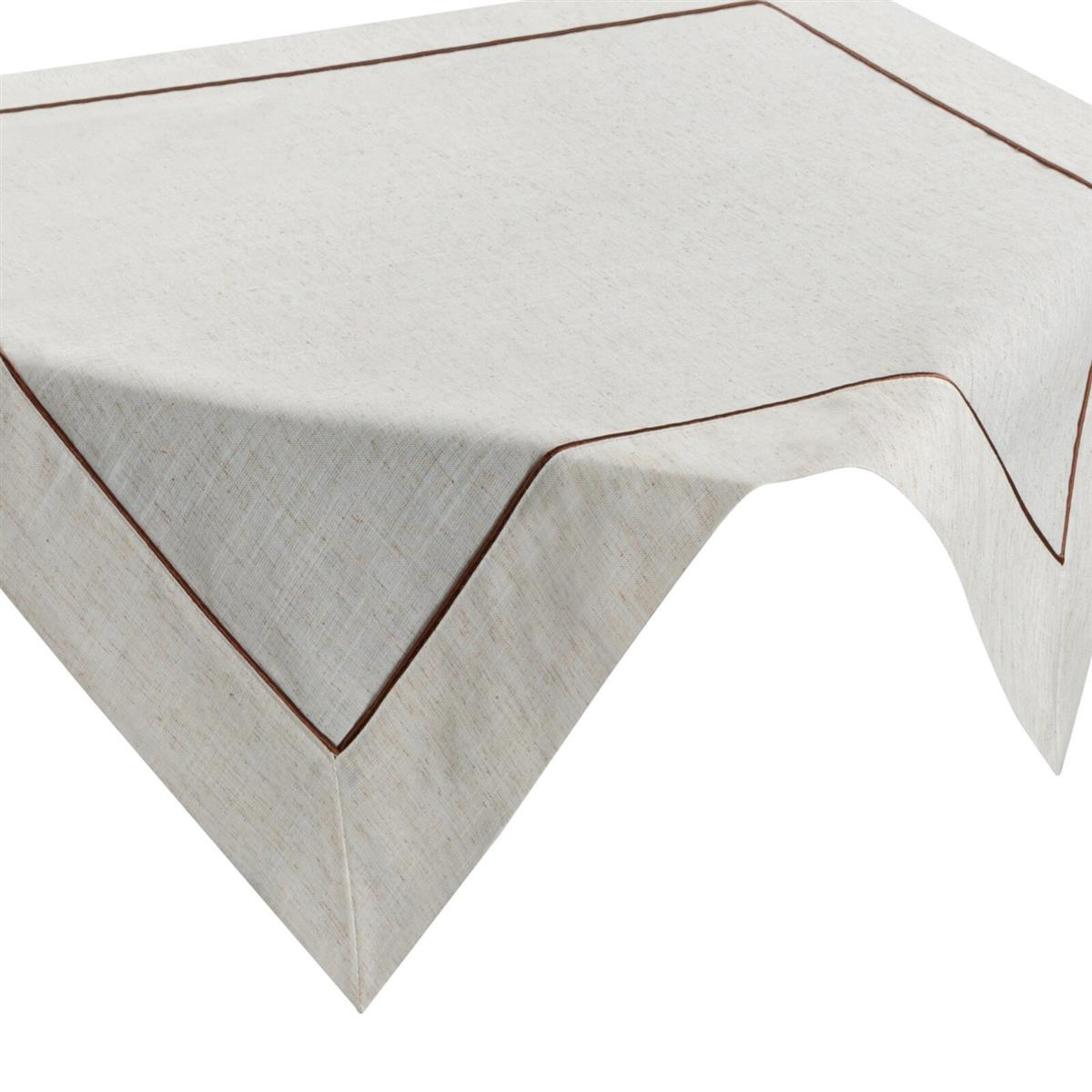 Obrus 85 x 85 Dekoracyjny Natu9 Nat+Brąz