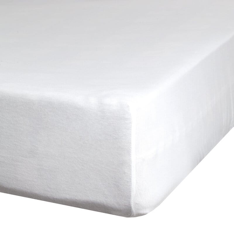 Wysokie prześcieradło 220x200+30cm bawełna jersey białe Eurofirany