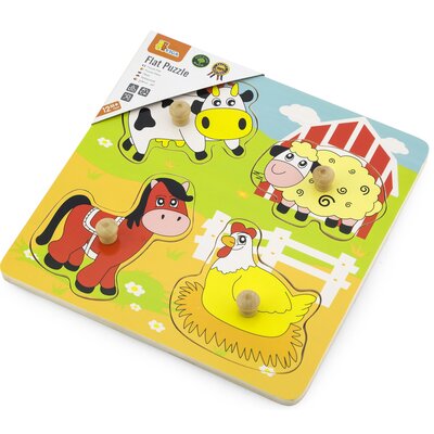 VIGA puzzle drewniane niespodzianka, Farma