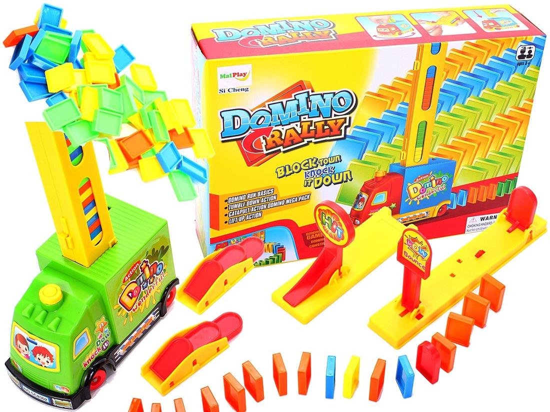 Samochód Domino Car Układa Klocki 100szt Domino