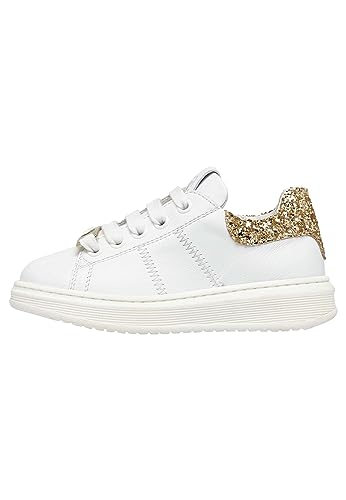 Naturino OLLIP Zip, Buty dziecięce, White-Platinum, 35 EU, Biały platynowy
