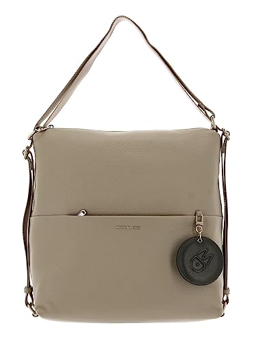 Mandarina Duck Mellow Leather Hobo, Kobieta, Lamb's Wool