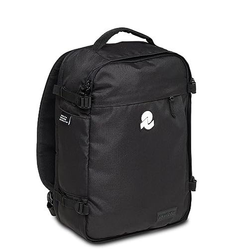 Invicta Plecak podróżny TRAVEL, Czarny - Plecak, Walizka - Bagaż Ręczny - Kieszeń na PC, Kieszeń na butelkę - Regulowany pasek na klatkę piersiową, Pasek do zaczepienia Wózek, Czarny, Taglia Unica,