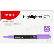 Highlighter Monami Cienki zakreślacz 601 fioletowy MONAMI 20600675520 20600675520