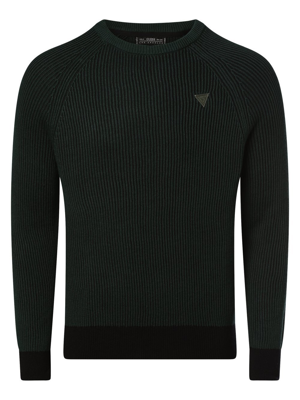 GUESS - Sweter męski, zielony|czarny