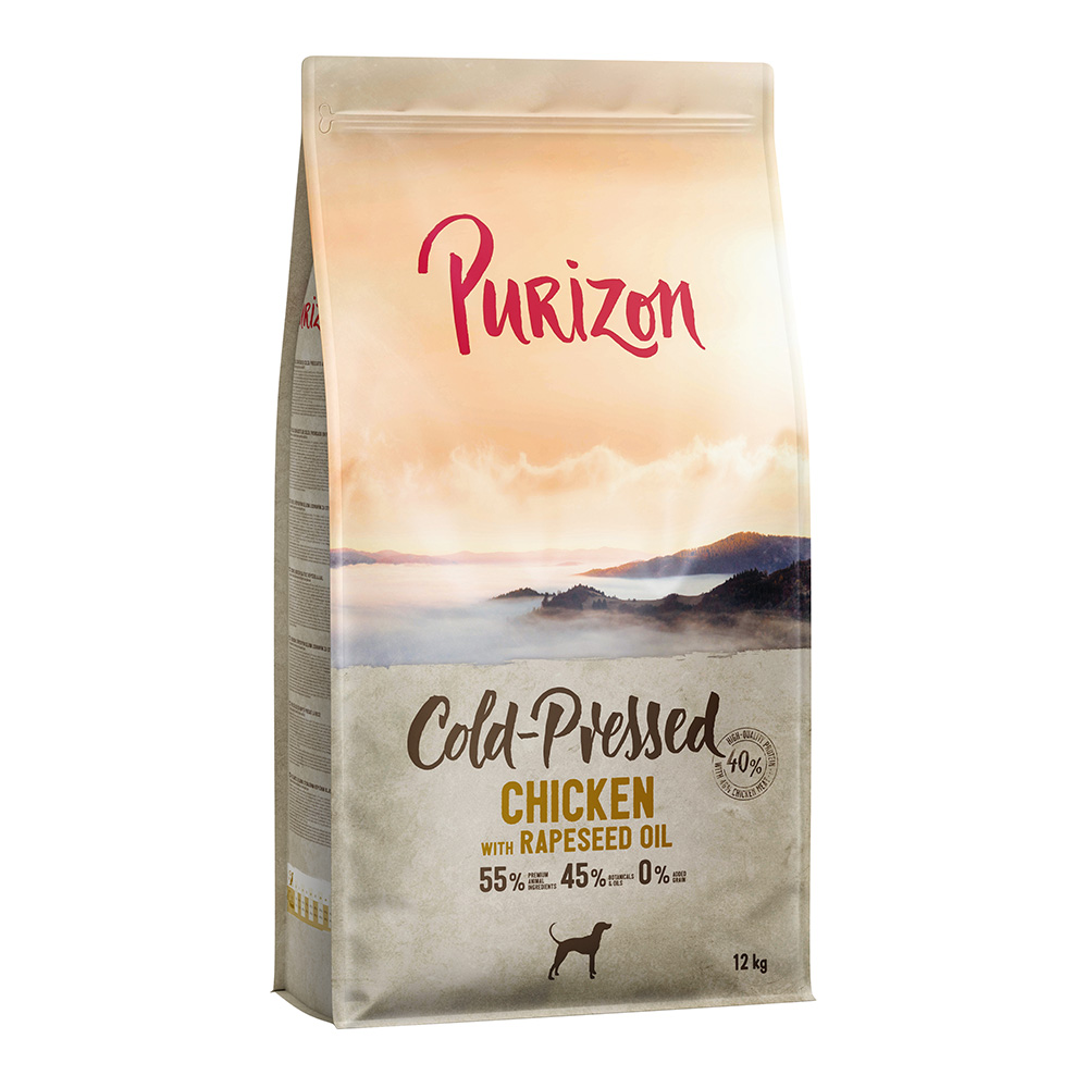 Dwupak Purizon, 2 x 12 kg - Coldpressed, kurczak z olejem rzepakowym
