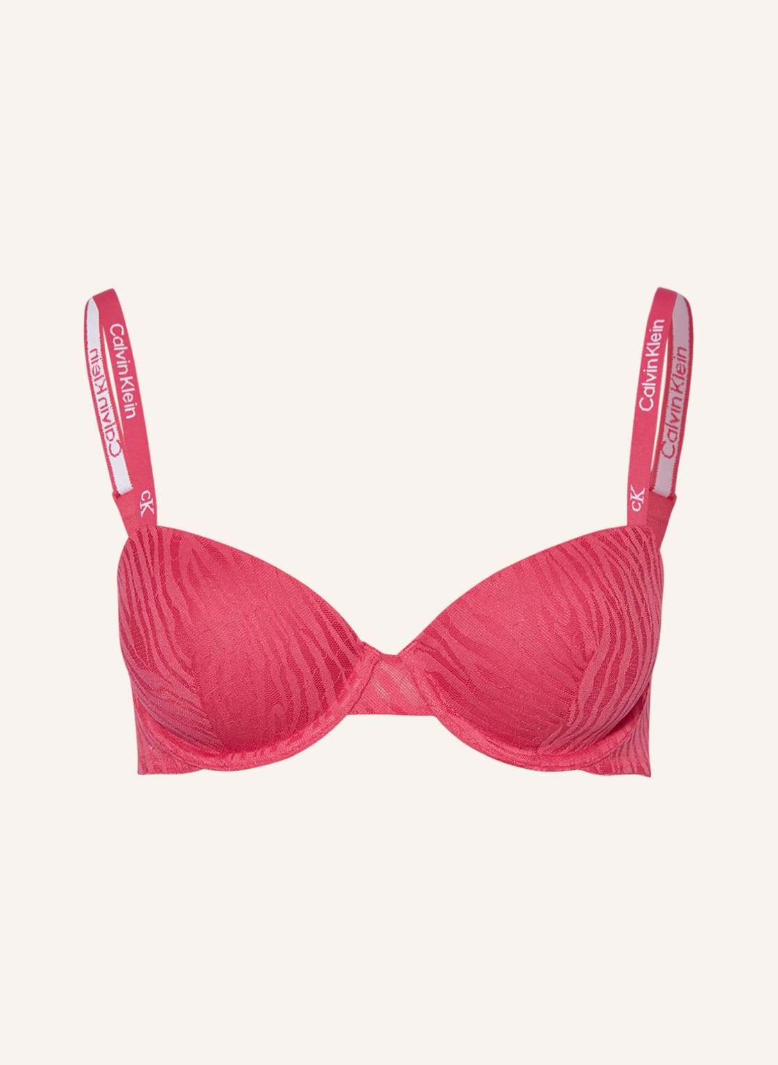 Calvin Klein Biustonosz Balkonetka Lightly Lined pink