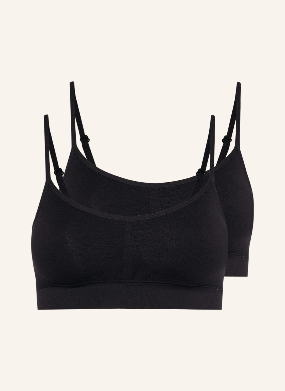 Jockey Biustonosz Bustier, 2 Szt. schwarz