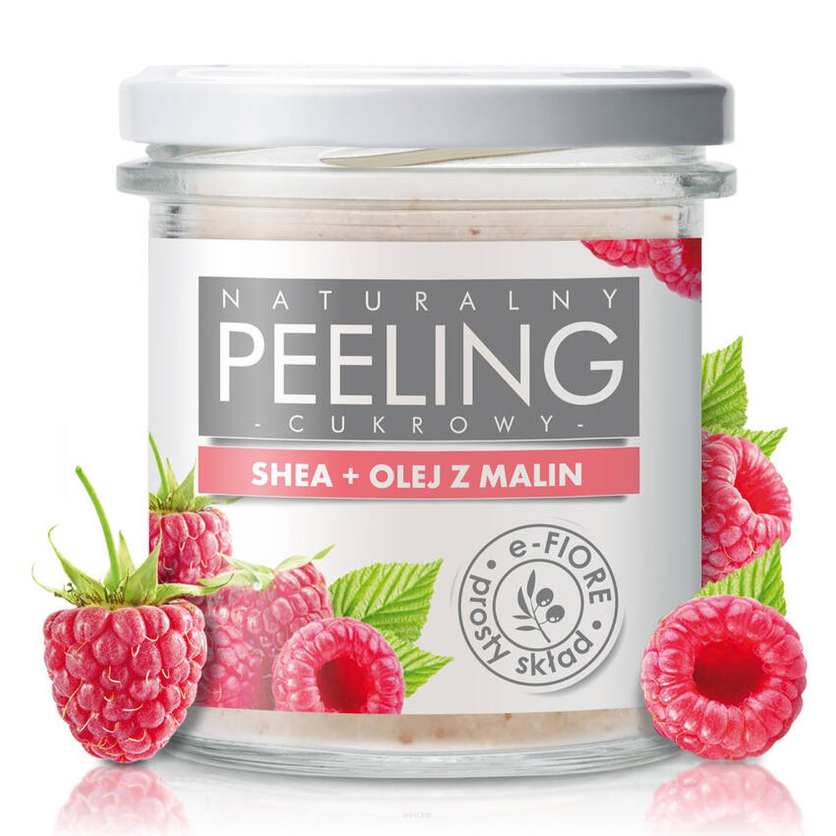 e-Fiore Peeling cukrowy Shea i Maliny 300g gęsty