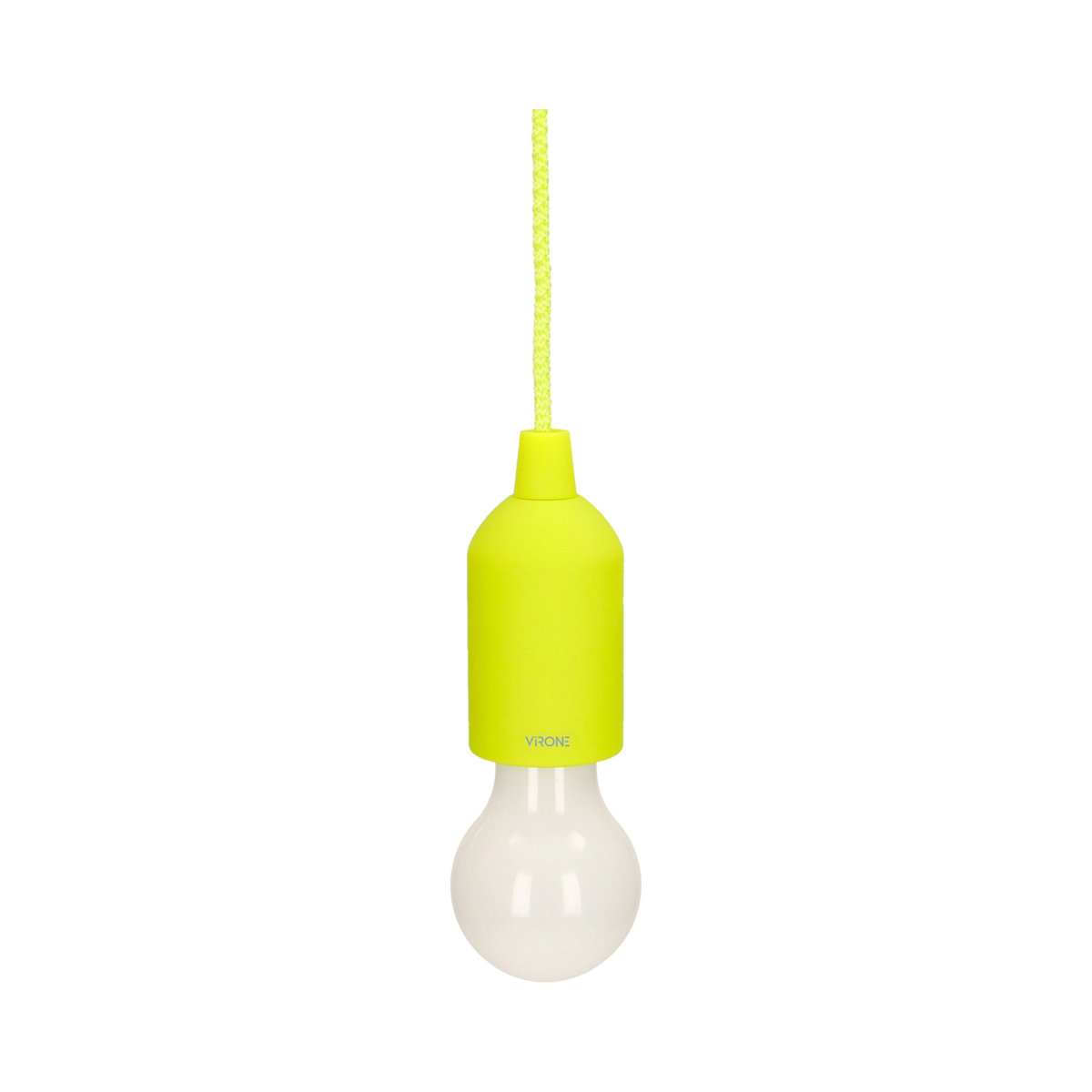 Zdjęcia - Żyrandol / lampa Orno Bateryjna lampka nocna na sznurku 1W LED, 3 x AAA, limonkowa 