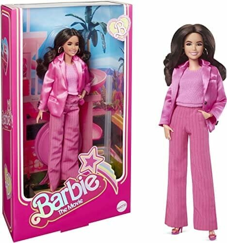 Kolekcjonerska Barbie Lalka Gloria Hpj98 W Trzyczęściowym Różowym Kombinezonie