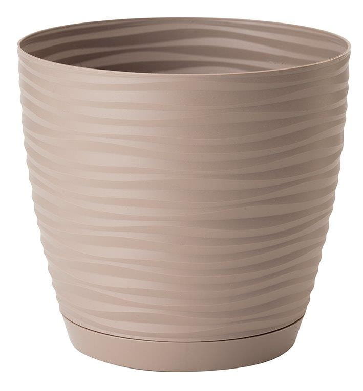 Doniczka Z Podstawką 11 Cm Sahara Taupe 7493