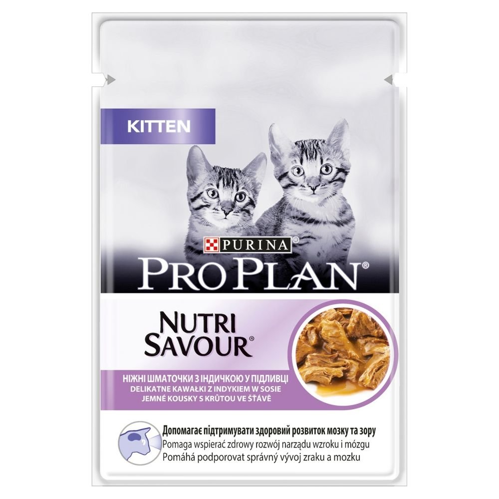 Purina Pro Plan karma mokra dla kotów Cat JUNIOR z indykiem w sosie 26x 85 g