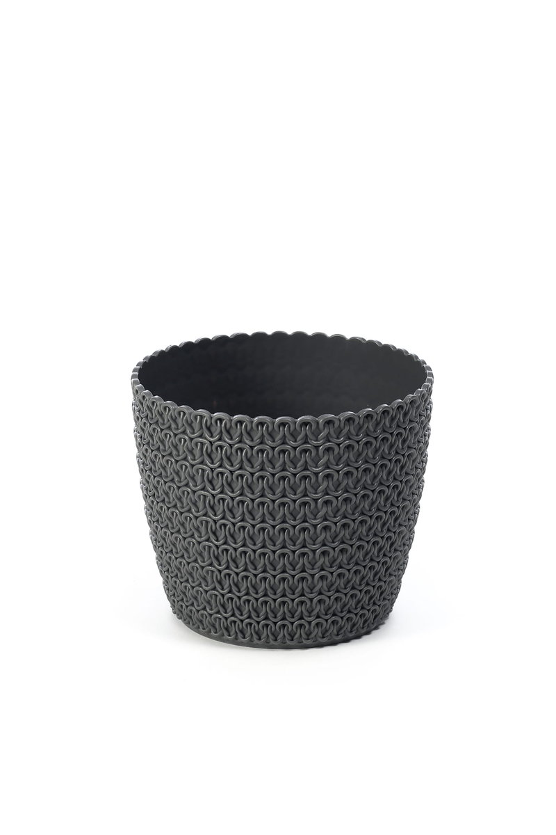 LAMELA Osłonka plastikowa 22 cm antracytowa MAGNOLIA