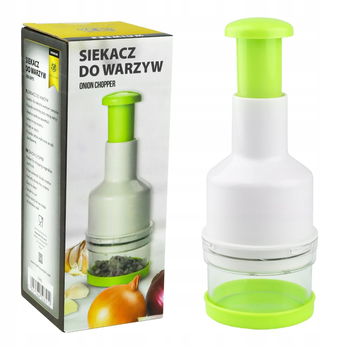 Siekacz do warzyw ręczny zielony Hausmann